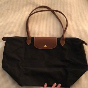 NWT Longchamp Large Le Pliage tote in Black